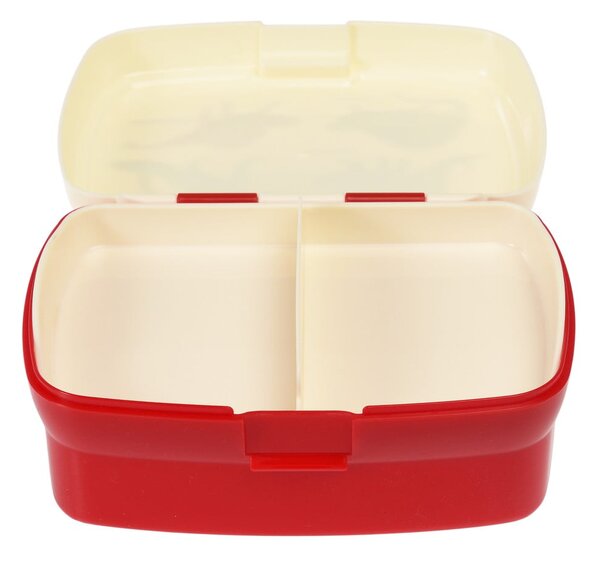 Portapranzo per bambini rosso/color crema Prehistoric Land – Rex London