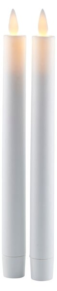 Candele a LED in set con alimentazione a batteria 2 pz (altezza totale 25 cm) Sara Crown – Sirius