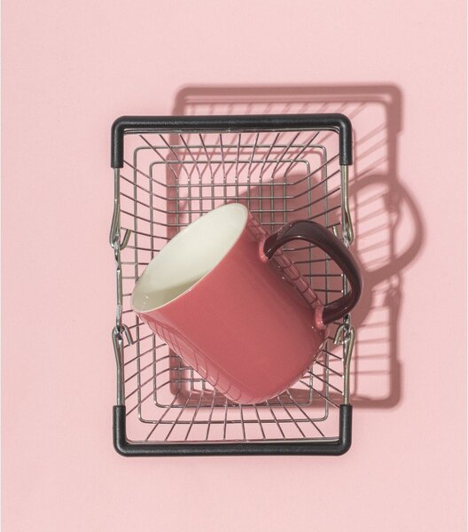 Tazza rosa in new bone china 370 ml Mae – ONA