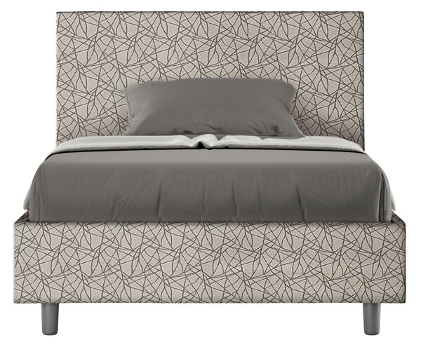 Letto 1 Piazza e Mezzo 120x190 cm Senza Rete Adele Era 02 Grigio