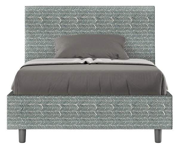 Letto 1 Piazza e Mezzo 120x190 cm Senza Rete Adele Aragona 7 Azzurro