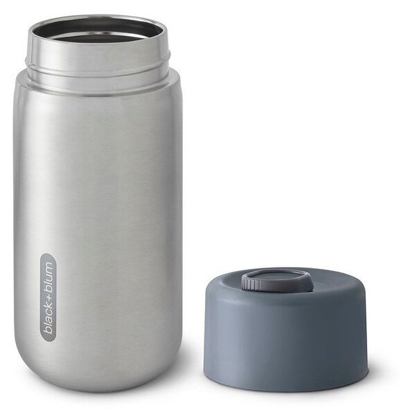 Tazza termica argentata in acciaio inox 340 ml – Black + Blum
