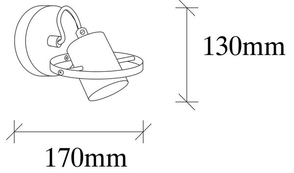 Lampada da parete nera Vaveyla – Opviq lights