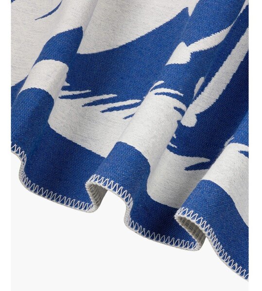 Coperta blu 165x200 cm Lino – noo.ma