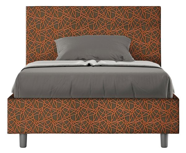 Letto 1 Piazza e Mezzo 120x190 cm Senza Rete Adele Era 04 Arancione