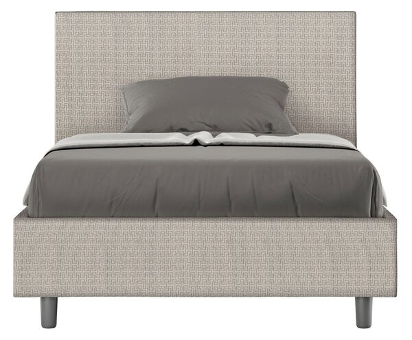 Letto 1 Piazza e Mezzo 120x190 cm Senza Rete Adele Labirinto 01 Bianco