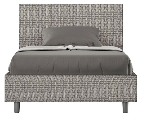 Letto 1 Piazza e Mezzo 120x190 cm Senza Rete Adele Labirinto 02 Grigio