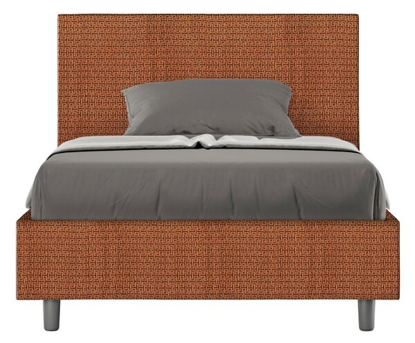 Letto 1 Piazza e Mezzo 120x190 cm Senza Rete Adele Labirinto 04 Arancione
