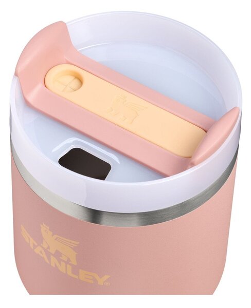 Borraccia termica color pesca in acciaio inox 600 ml Quencher H2.O FlowState™ Tumble Peach Rose – Stanley