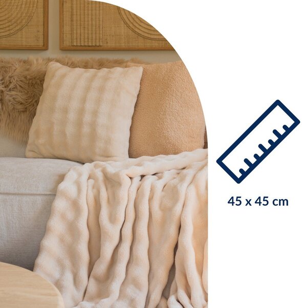 Cuscino decorativo in micropile 45x45 cm Wave – Tiseco Home Studio