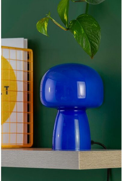 Lampada da tavolo blu (altezza totale 20 cm) Fervor – Leitmotiv