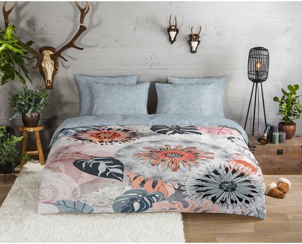 Biancheria da letto grigia in flanella per letto singolo 140x200 cm Ralvira – HIP