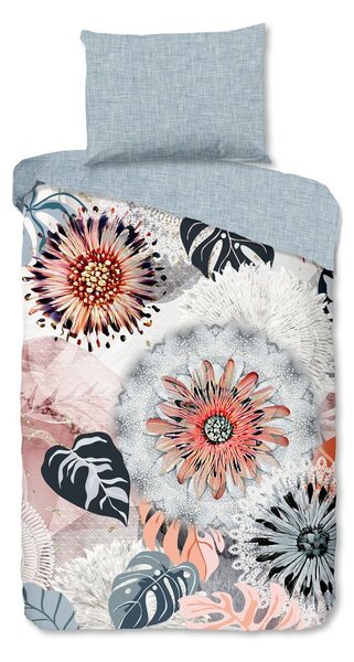 Biancheria da letto grigia in flanella per letto singolo 140x200 cm Ralvira – HIP