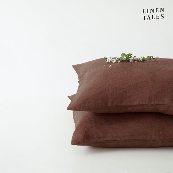 Federa per cuscino in lino 50x70 cm Chocolate – Linen Tales