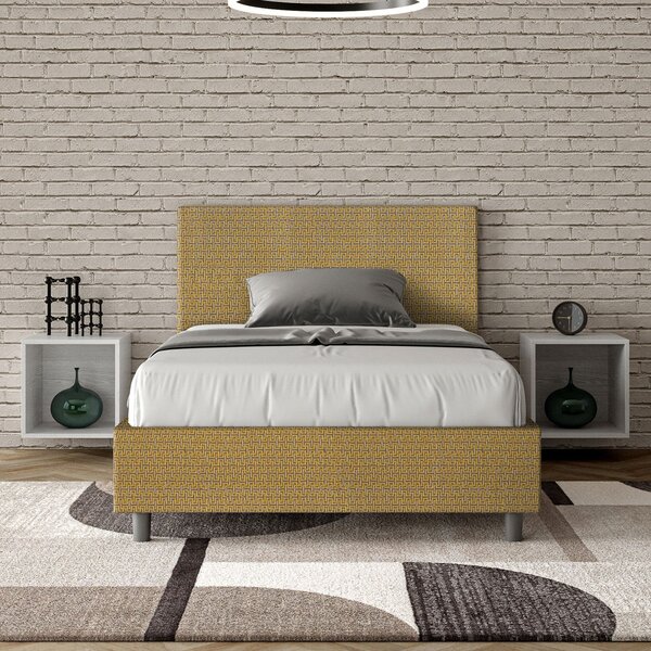 Letto 1 Piazza e Mezzo 120x190 cm Senza Rete Adele Labirinto 06 Giallo