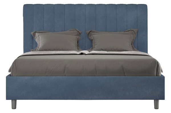 Letto Matrimoniale Francese 140x190 cm Senza Rete Agueda Blu