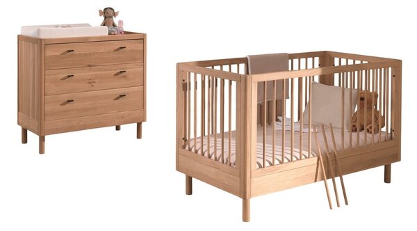 Set di mobili per bambini in rovere massiccio 2 pz Forrest – Vipack