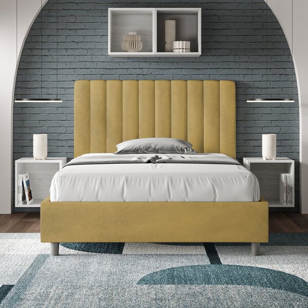 Letto 1 Piazza e Mezzo 120x190 cm Senza Rete Agueda Ocra