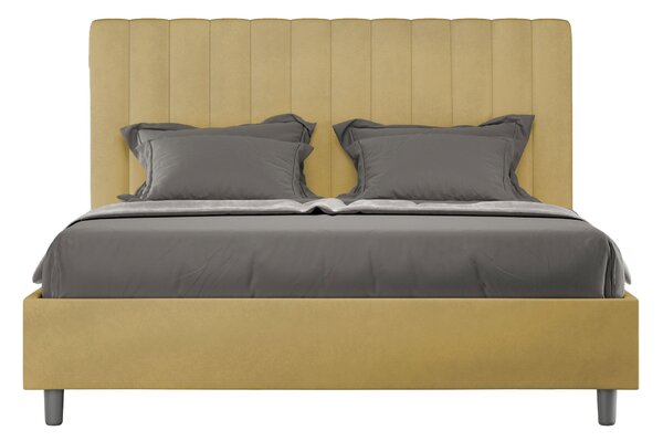 Letto Matrimoniale Francese 140x190 cm Senza Rete Agueda Ocra