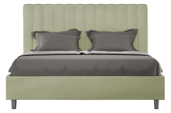 Letto Matrimoniale Francese 140x190 cm Senza Rete Agueda Tè verde