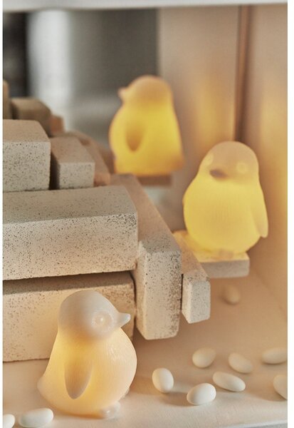 Decorazione luminosa bianca con alimentazione a batteria ø 7 cm Lou – Sirius