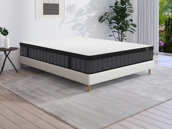 Materasso 160 x 200 cm ibrido molle insacchettate 7 zone e gel memory foam sp. 25 cm - TOLCA di YSMÉE