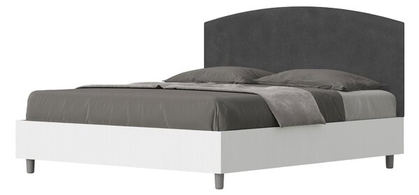 Letto Matrimoniale 160x190 cm Senza Rete Antilia Grigio