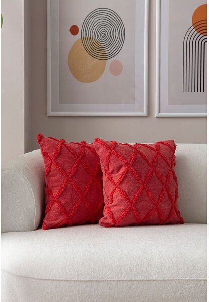 Federe decorative in set 2 pz 43x43 cm Tuffet – Mioli Decor