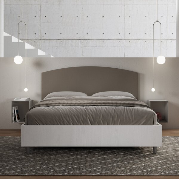 Letto Matrimoniale 160x190 cm Senza Rete Antilia Cappuccino
