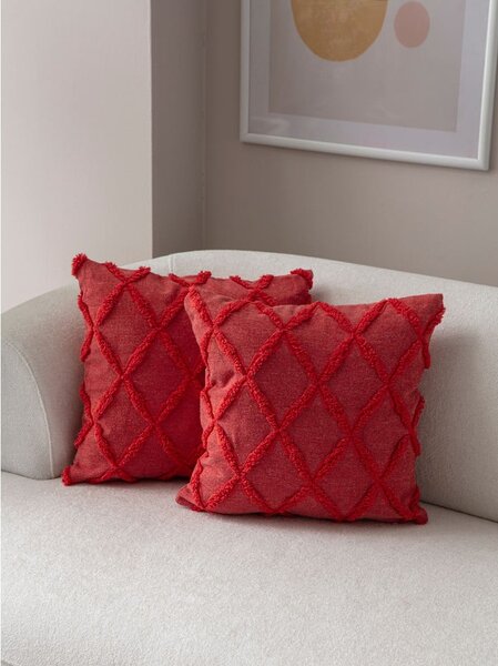 Federe decorative in set 2 pz 43x43 cm Tuffet – Mioli Decor