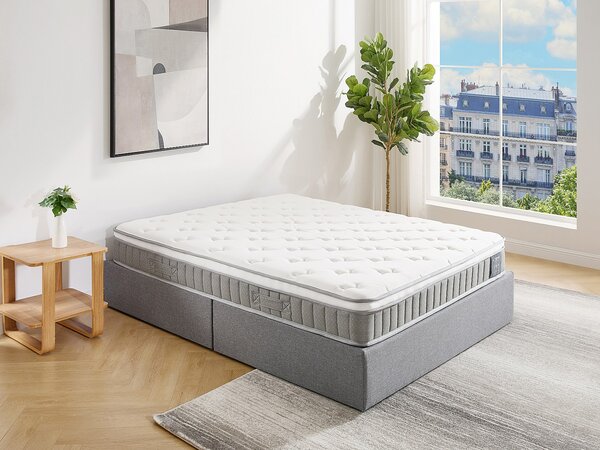 Materasso 140 x 190 cm con molle insacchettate e memory foam spessore 21 cm - VITOGO di YSMÉE