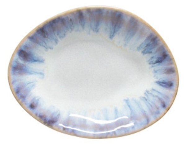 Piatto fondo bianco/blu in gres Brisa – Costa Nova