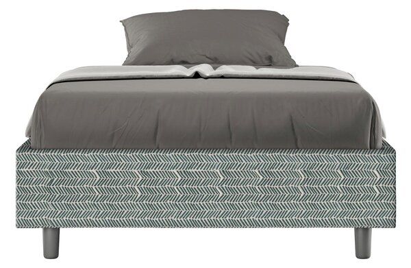 Letto 1 Piazza e Mezzo Sommier 120x190 cm Senza Rete Azelia Aragona 7 Azzurro
