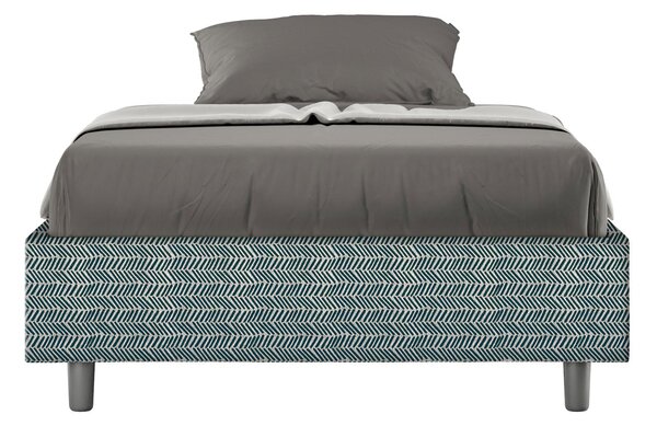 Letto 1 Piazza e Mezzo Sommier 120x190 cm Senza Rete Azelia Aragona 8 Blu