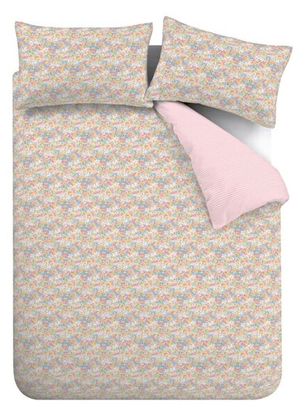 Biancheria da letto rosa per letto singolo 135x200 cm Darcy Floral – Catherine Lansfield