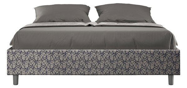 Letto Matrimoniale Sommier 160x190 cm Senza Rete Azelia Era 09 Blu