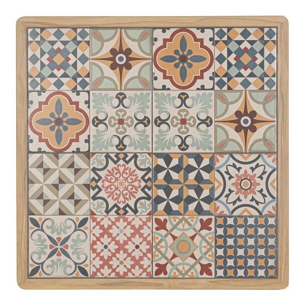 Tavolino da giardino in acciaio 73x73 cm Kalimera – Bizzotto
