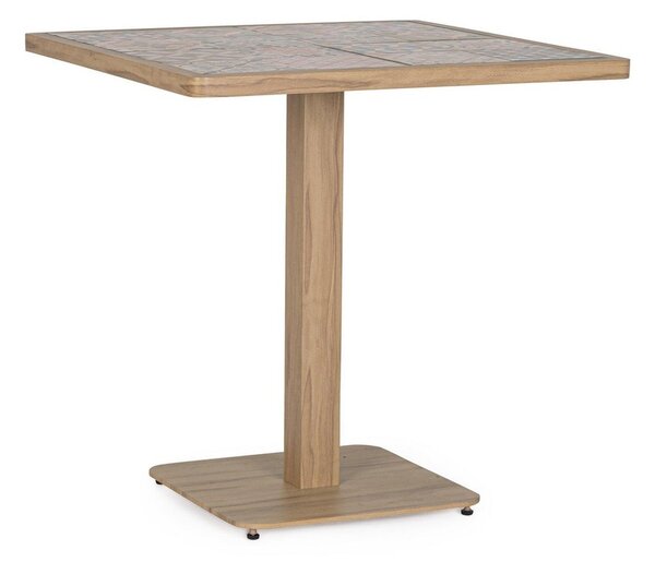 Tavolino da giardino in acciaio 73x73 cm Kalimera – Bizzotto