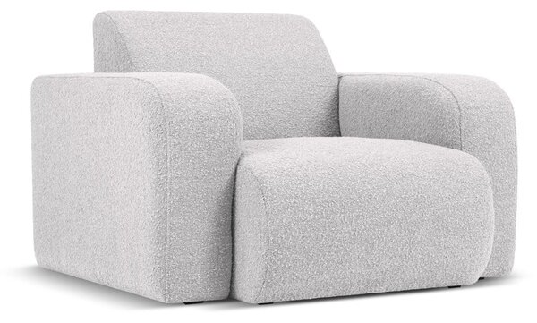 Poltrona grigio chiaro in tessuto bouclé Molino - Micadoni Home