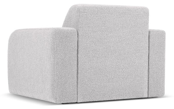 Poltrona grigio chiaro in tessuto bouclé Molino - Micadoni Home