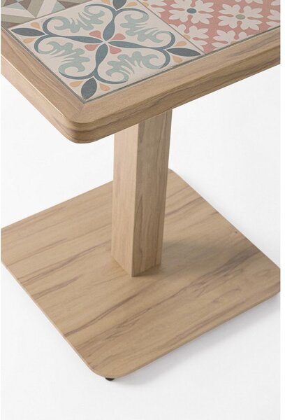 Tavolino da giardino in acciaio 73x73 cm Kalimera – Bizzotto