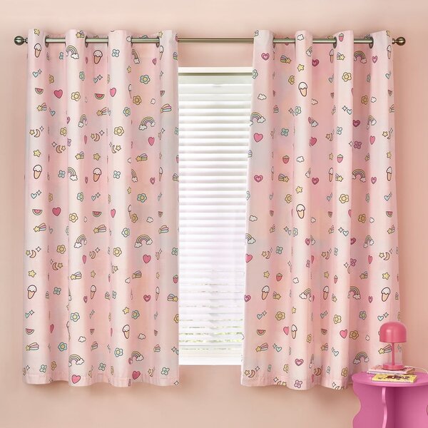 Tenda per bambini rosa 2 pz 168x183 cm Forever Together – Catherine Lansfield