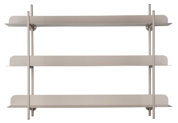 Mensola grigia in metallo con ripiani multipli 60 cm Riqueza Tres – PT LIVING