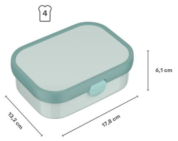 Portapranzo per bambini beige in plastica Sunshine & Rainbow – Mepal