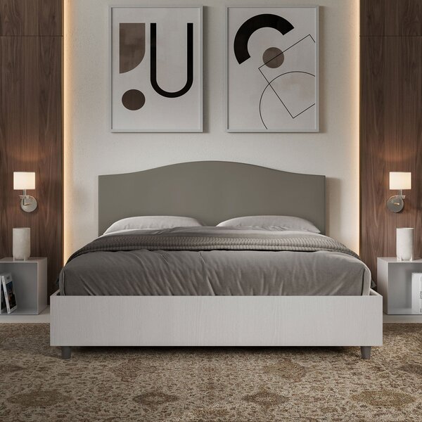 Letto Matrimoniale 160x190 cm Senza Rete Grace Cappuccino