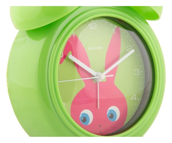 Sveglia per bambini ø 15 cm Peekaboo Bunny - Karlsson