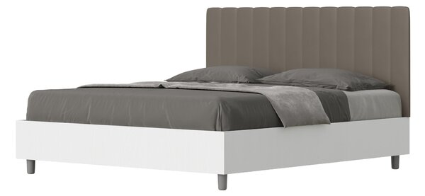 Letto Matrimoniale 160x190 cm Senza Rete Kaia Cappuccino