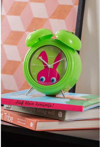 Sveglia per bambini ø 15 cm Peekaboo Bunny - Karlsson