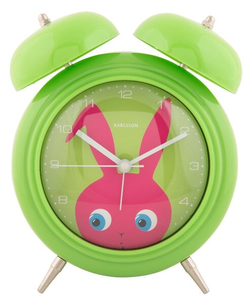 Sveglia per bambini ø 15 cm Peekaboo Bunny - Karlsson
