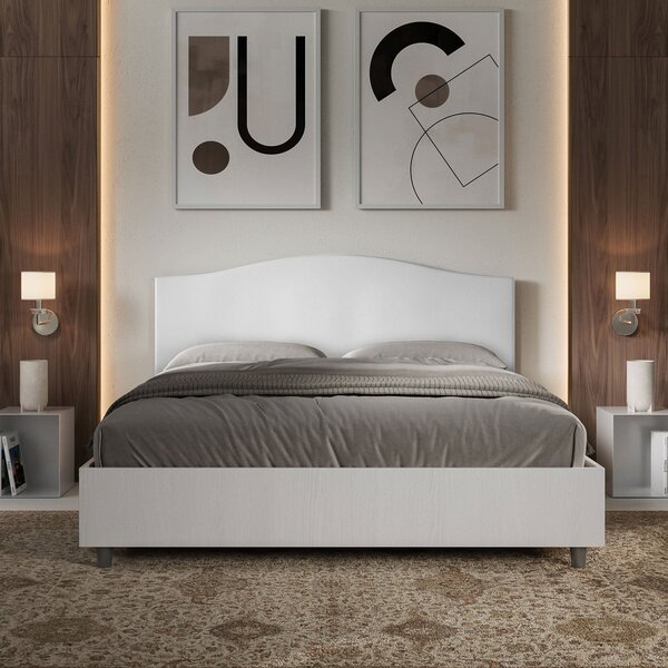 Letto Matrimoniale 160x190 cm Senza Rete Grace Bianco
